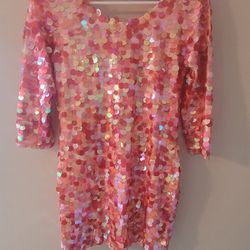 Pink Sequin Dress