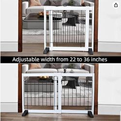 Freestanding Pet Gate, 36"Wide