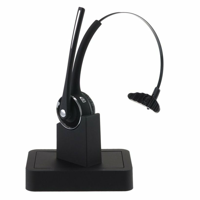 Over the Head Wireless Headphones With Flexible Boom Mic Bluetooth Headset