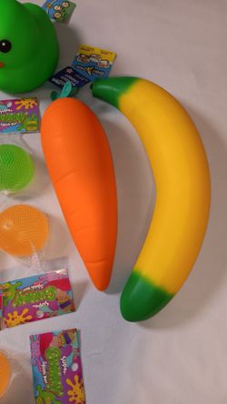 Giant Squishies Ducks Carrot banana