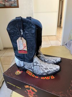 El vaquero boots Python snip toe size 9 men