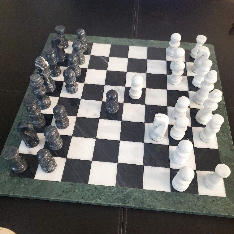 Marble chess set complete.....