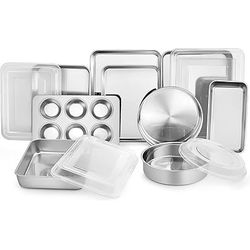 13-Piece Stainless Steel Bakeware Set