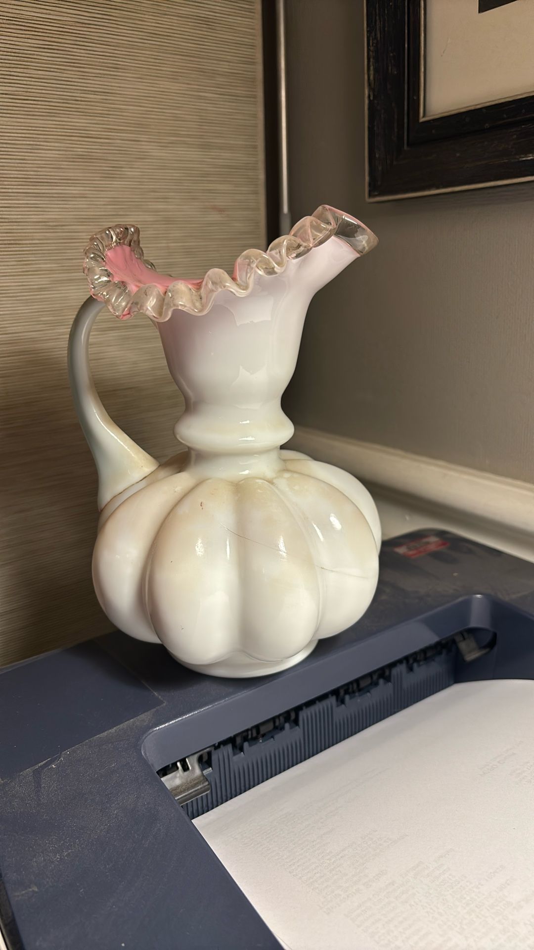 White milk Glass