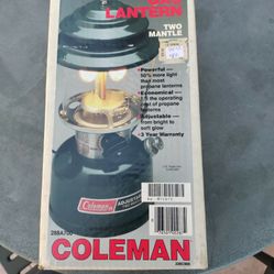 Coleman Lantern Never Removed From Box