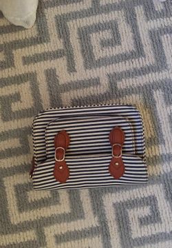 Small clutch striped nautical themed, like new