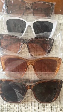 Oversized Square Sunglasses – Set of 5
