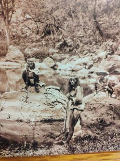 Historic photo print of Apache scouts 1880s