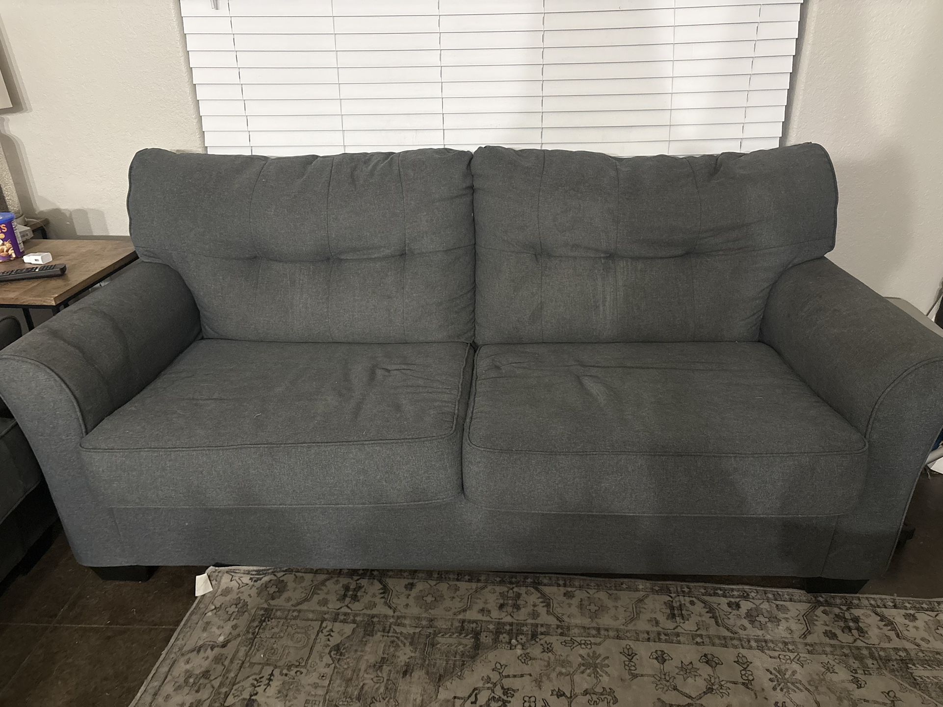 Grey Love Seat