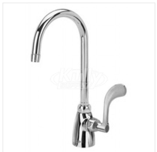 Zurn Z825B4-XL Single Lab Faucet 5 3/8" Gooseneck Spout Chrome 