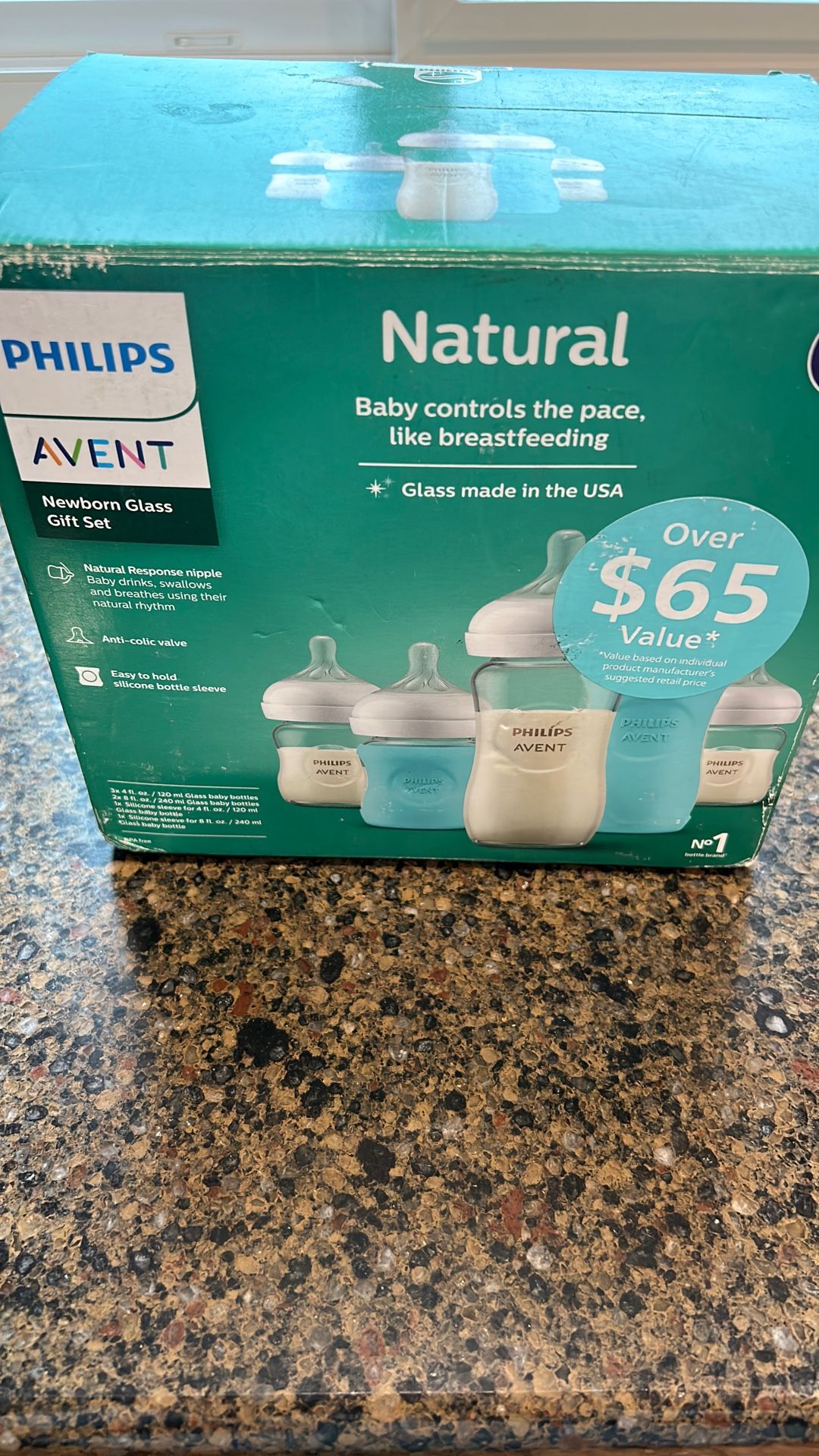 Philips AVENT Glass Set NEW IN BOX