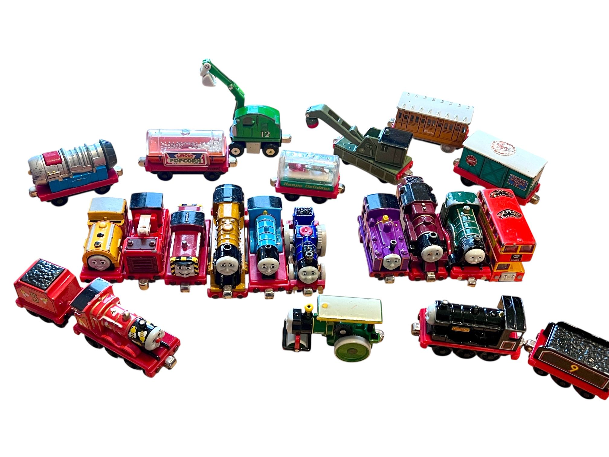 Thomas The Tank Engine Magnetic Metal Diecast Lot Of 22 Pieces Learning Curve