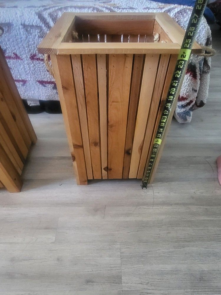 Handmade wood Flower pots