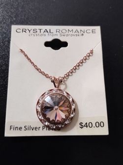 Crystal Romance Rose Gold Swarovski Necklace