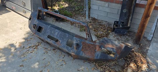 Overland winch truck bumper