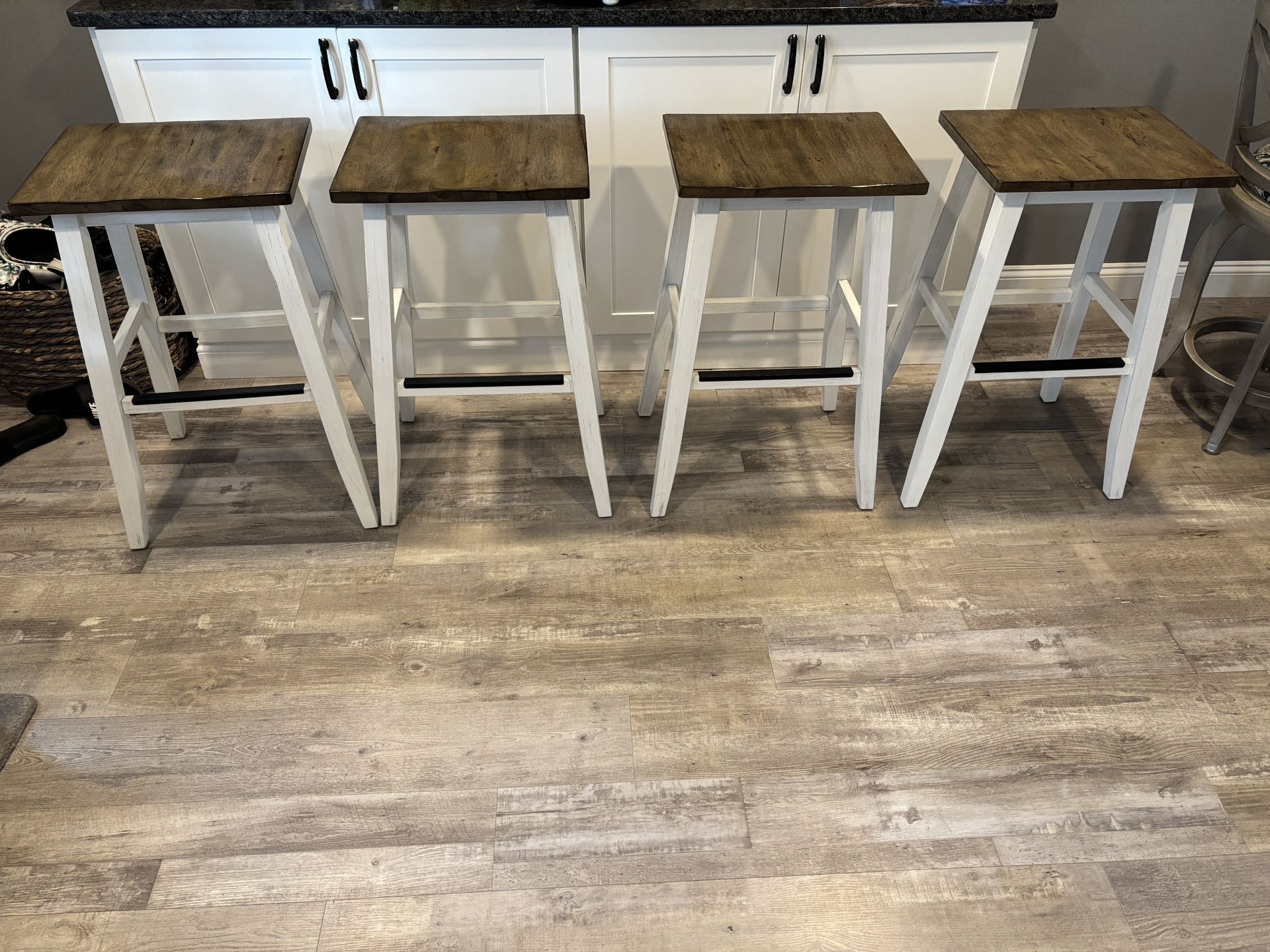4 Like New 30” Counter Stools From Macy’s