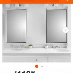 Glacier Bay Spacecab 16 in. x 26 in. x 3-1/2 in. Framed Recessed 1-Door Medicine Cabinet with 6- Shelves and Chrome Frame Mirror