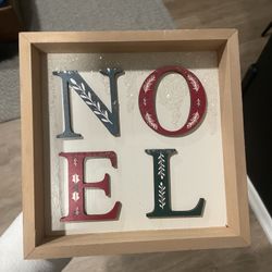 Christmas Noel Wood Framed Print