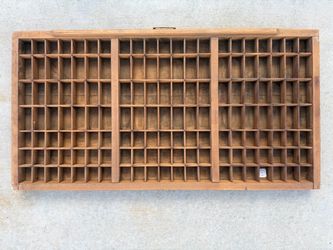 Vintage Printer Letterpress Tray Drawer Display Box Jewelry Shells etc