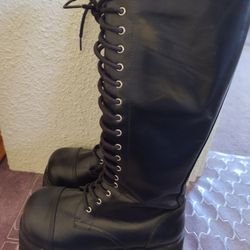 Gothic Platform Boots Never Worn