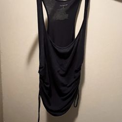 Adore Me Black Ruched Racerback Tank