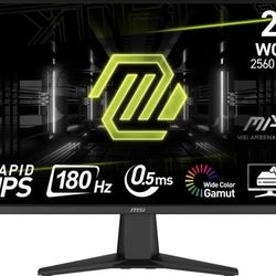 Gaming Monitor MSI MAG 275QF 27” WQHD