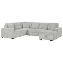 New Corduroy Sectional With Chaise Storage.  Grey Or Beige.  96x122x65x39H, Free Delivery!