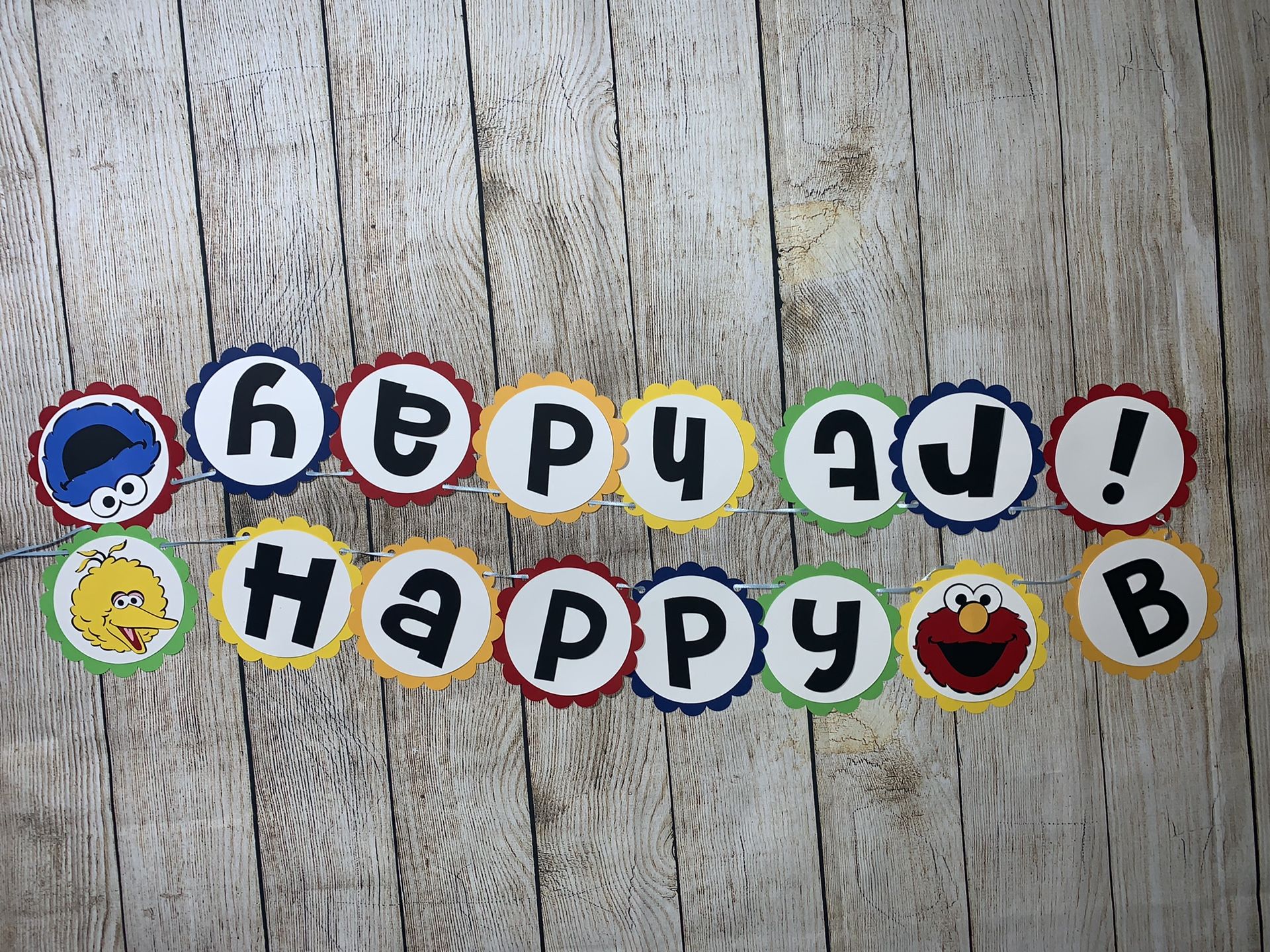 Sesame Street birthday banner
