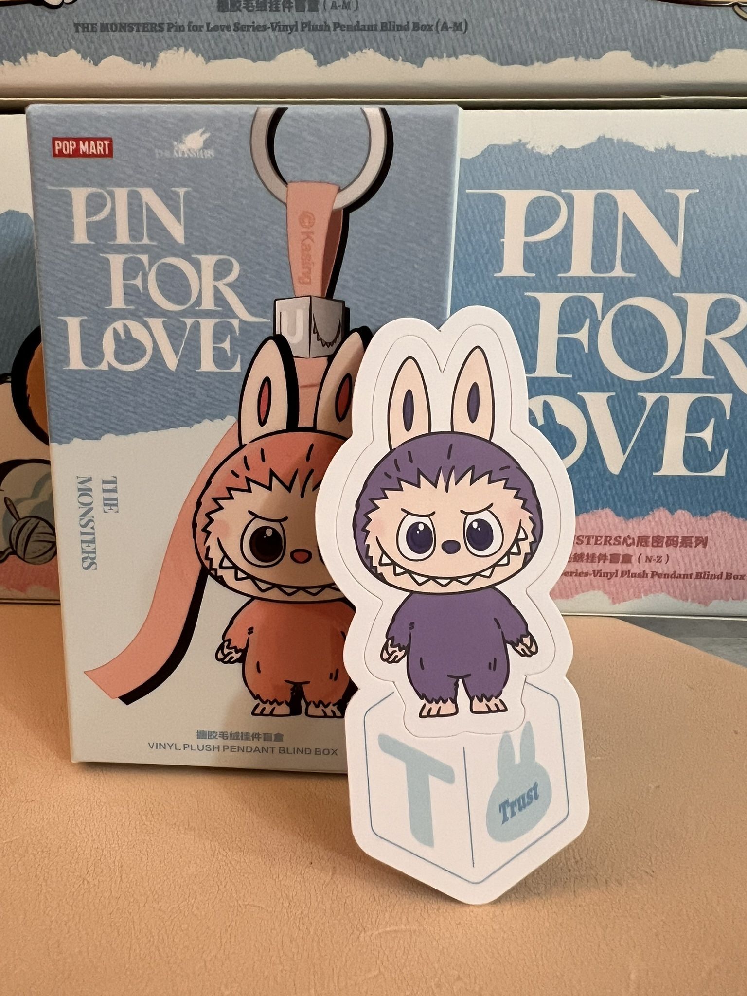 LETTER T THE MONSTERS Pin for Love Series-Vinyl Plush Pendant ✅IN STOCK ✅