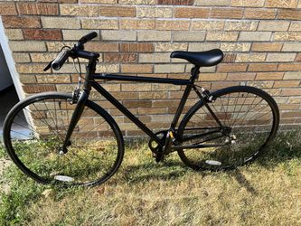 Matte Black Commuter Road Bike
