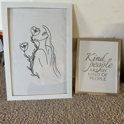 Painting Girl And Kind People 