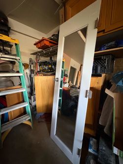 Mirror wooden door