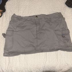 Gray Mini Cargo Skirt, Wild Fable 12/Large