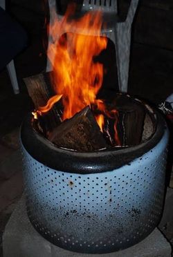 Washer drum Fire pits