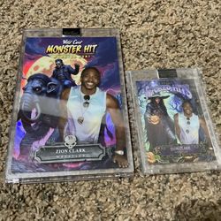 RARE 2025 Wild Card Zion Clark SSP #1 of 1 regular size & oversized cards Wrestler, MMA, Wheelchair Racer