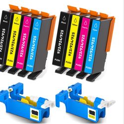 923 Ink Cartridge Combo Pack 2 Sets (No Chip) For HP OfficeJet Pro 8130e, 8135e, 8138e, 8139e And OfficeJet 8120, 8122e, 8123 Printers (2 Black, 2 Cya