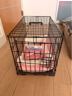 FREE small pet crate with cushion
