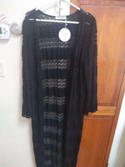  Long  Black Cardigan For Women Size 14 Pick Up Only