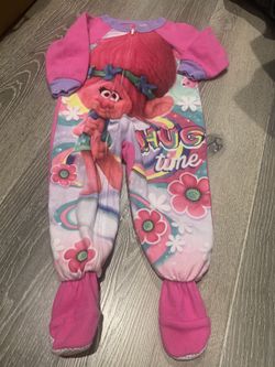 Trolls Poppy footed pajamas - 3T