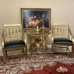 Very  Nice 2 Chairs End table