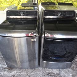 Lg Jumbo Washer And Dryer Electric Matching Set 