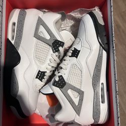 Jordan 4 White Cement 