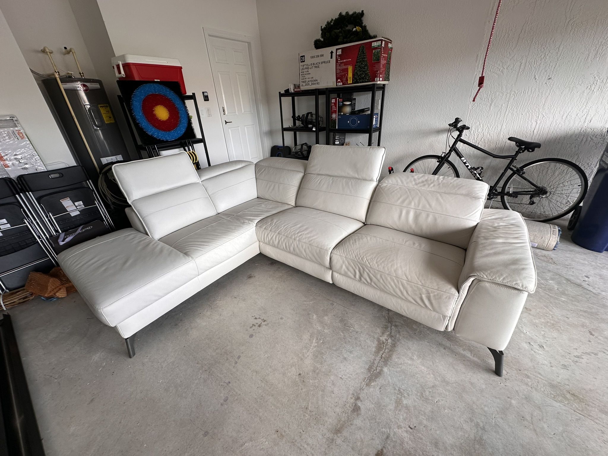 White Leather Couch