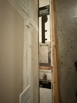 National Hardware 72-in Oil-rubbed Oil rubbed bronze Indoor Single Barn door hardware kit