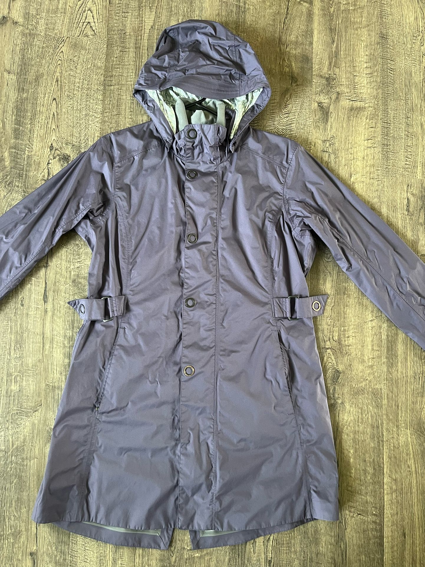 REI Jacket Womens Large Purple Rain Long Sleeve Outdoor Full Zip