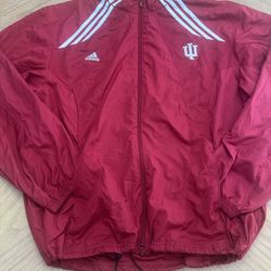 Adidas university of Indiana Men's Size XXL Red Adidas  Full-Zip Jacket 