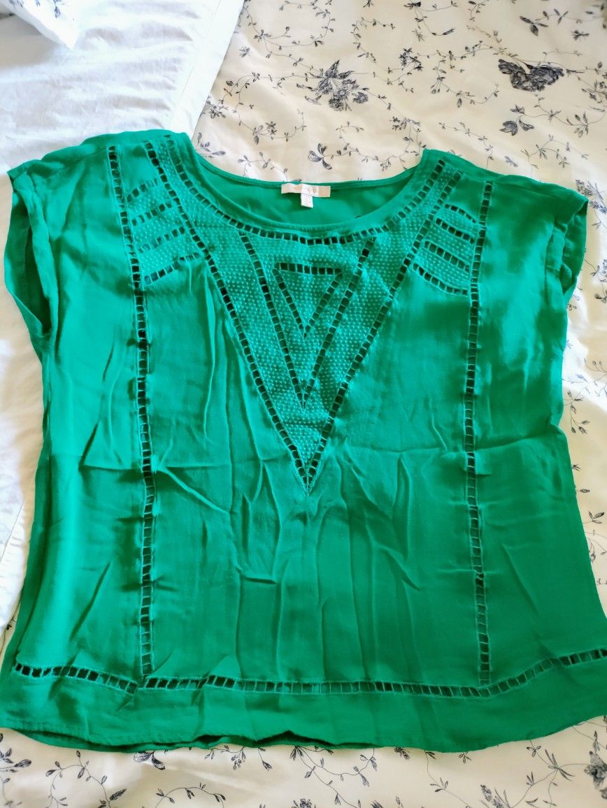 Skies are blue women's blouse