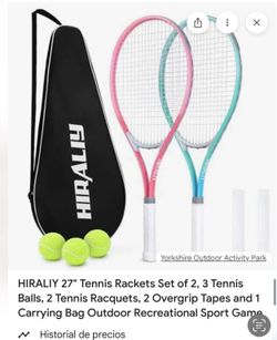 Hiraliy tennis rackets of 35 with no balls
