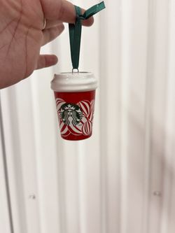 Starbucks Holiday 2024 Red cup Ceramic Ornament 