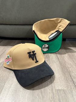 MLB new era Los Angeles forest brown corduroy brim 1988 World Series patch 9forty a frame SnapBack hats